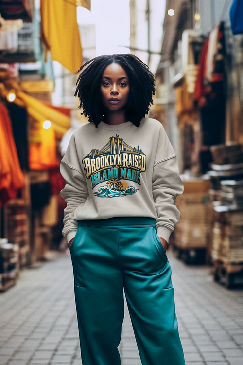 Brooklyn Raised, Island Made Sweatshirt